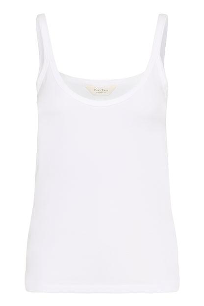 Part Two Nelie Bright White Vest Top