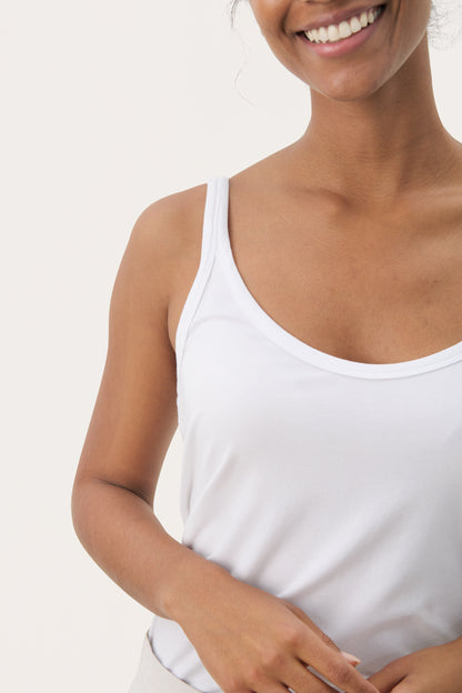Part Two Nelie Bright White Vest Top