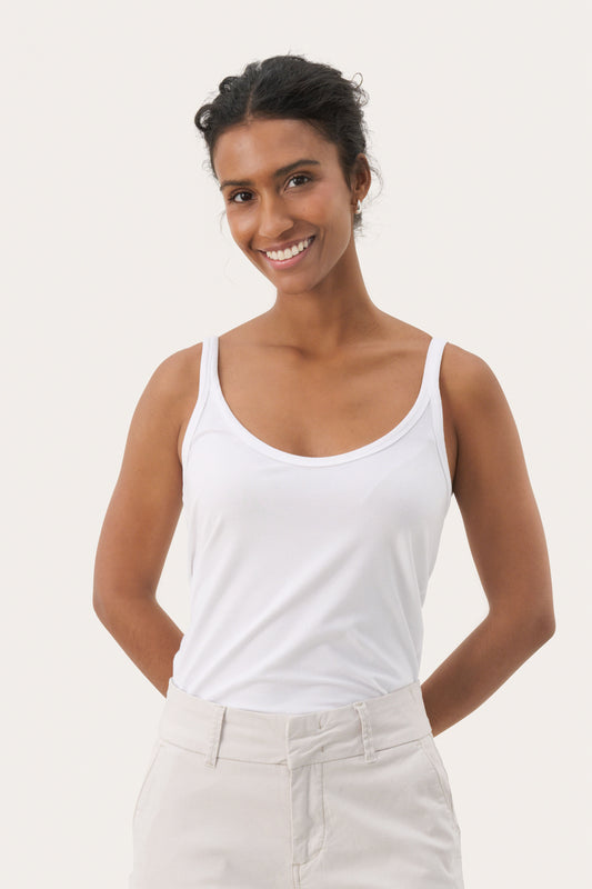 Part Two Nelie Bright White Vest Top