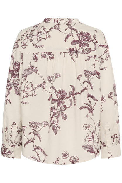 Part Two Natale Tawny Port Botanical Blouse