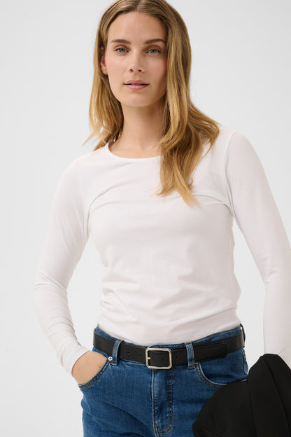 Part Two Bright White Nemajas LS Top