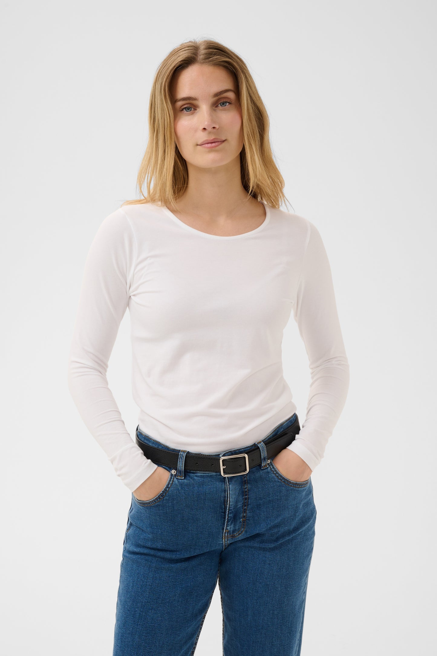 Part Two Bright White Nemajas LS Top