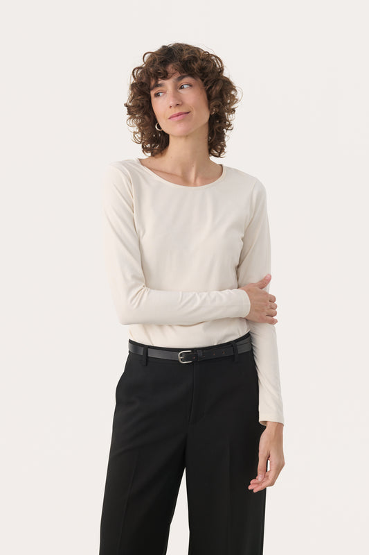 Part Two Nemajas Whitecap Gray Long Sleeve Top