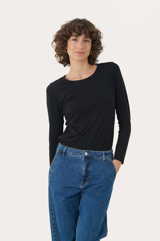 Part Two Nemajas Black Long Sleeve Top