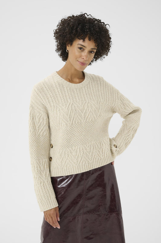 Part Two Sindy French Oak Melange Jumper