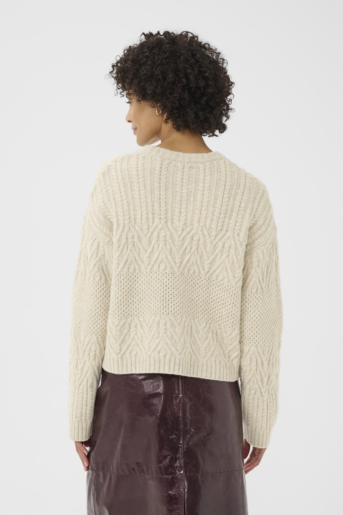 Part Two Sindy French Oak Melange Jumper