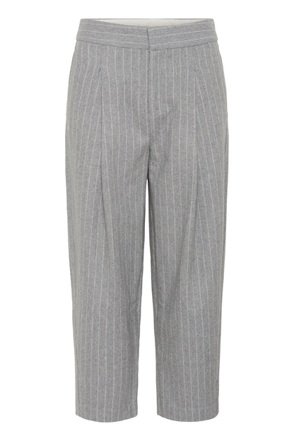Part Two Solbritt Medium Grey Pinstripe Trouser