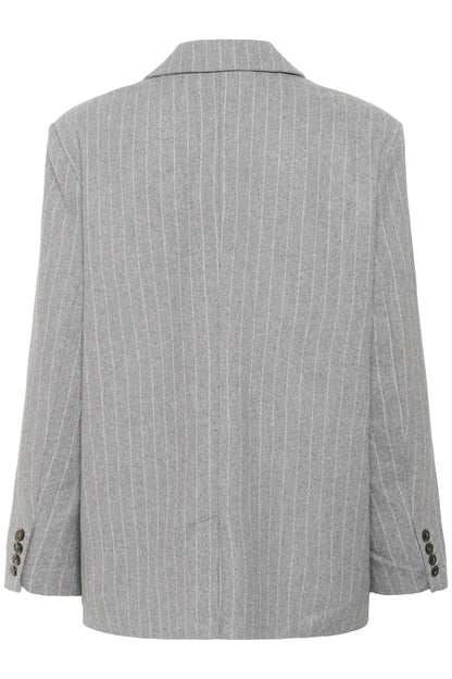 Part Two Somaya Medium Grey Pinstripe Blazer
