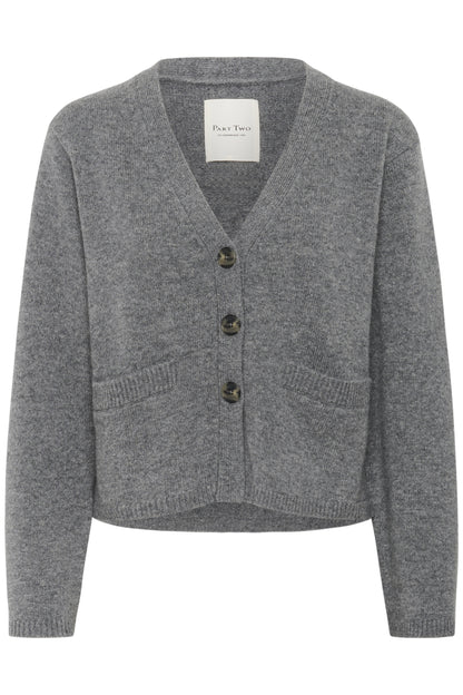 Part Two Sveva Medium Grey Melange Cardigan