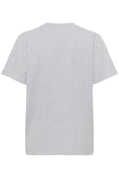 Part Two Jamina Grey Melange Flower T-Shirt