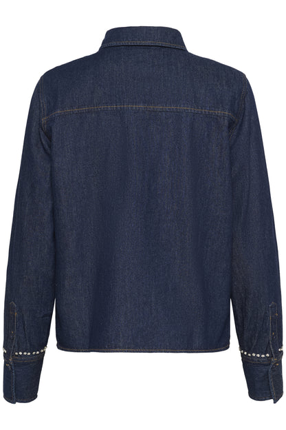 Part Two Ulrikke Rinse Blue Denim Shirt