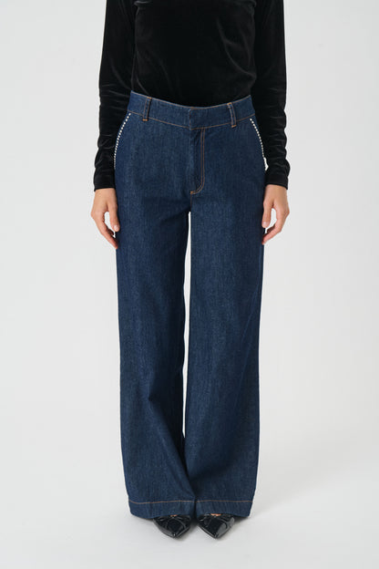 Part Two Ursula Rinse Blue Denim Jeans