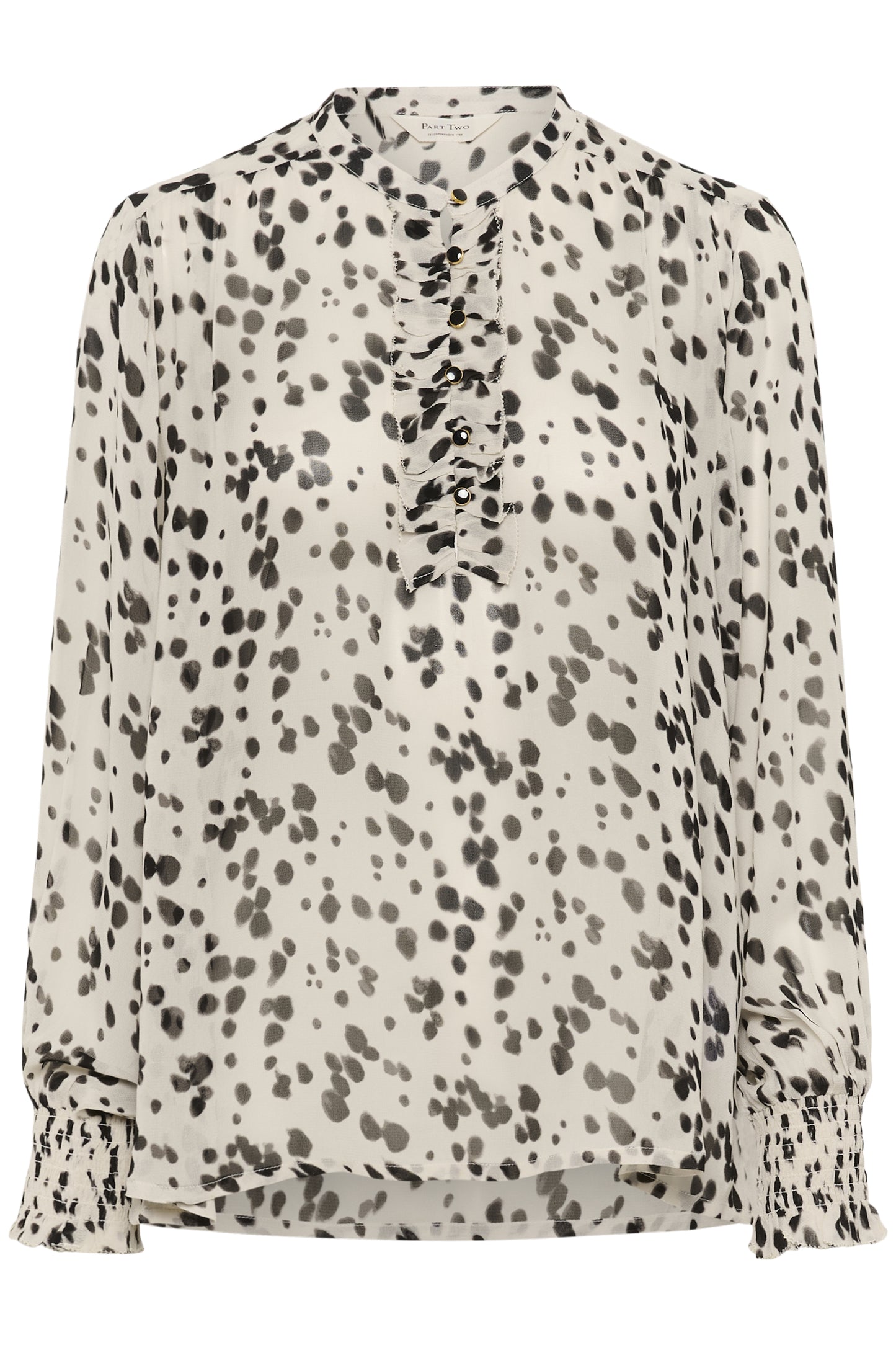 Part Two Varinka French Oak Dot Blouse