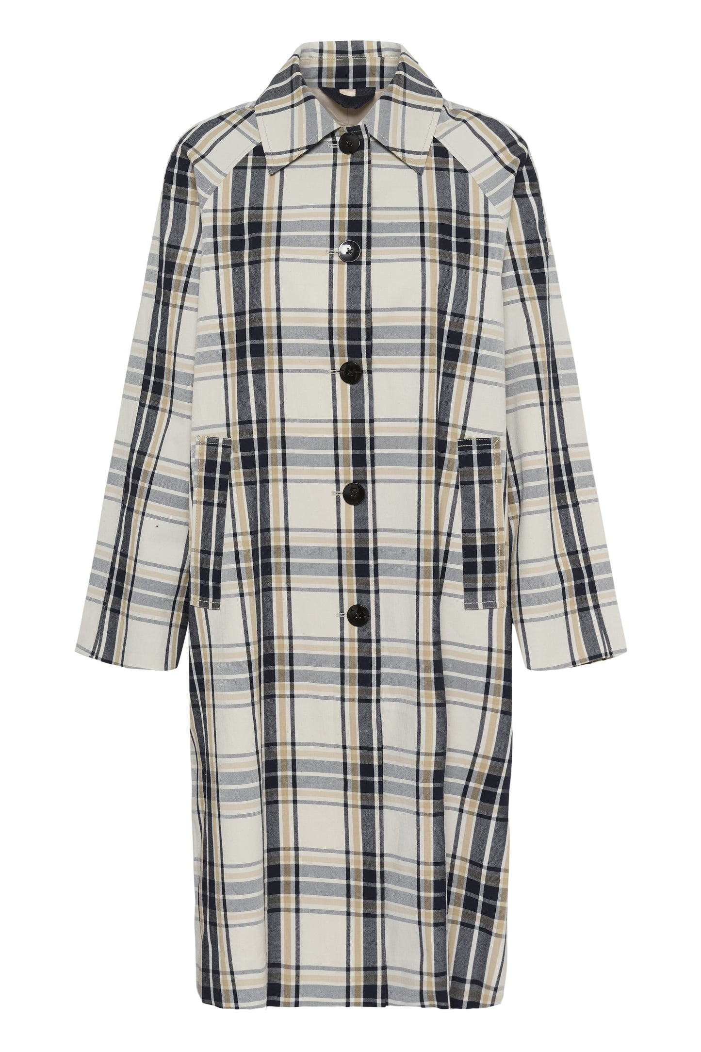 Part Two Yasha Dark Navy Check Jacket