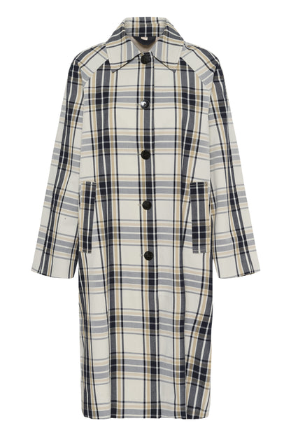 Part Two Yasha Dark Navy Check Jacket