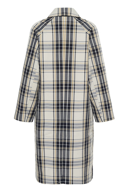 Part Two Yasha Dark Navy Check Jacket