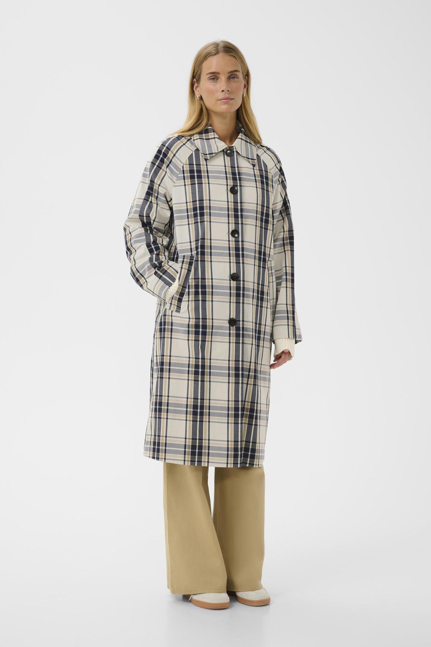 Part Two Yasha Dark Navy Check Jacket