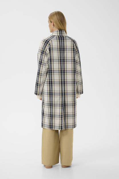 Part Two Yasha Dark Navy Check Jacket