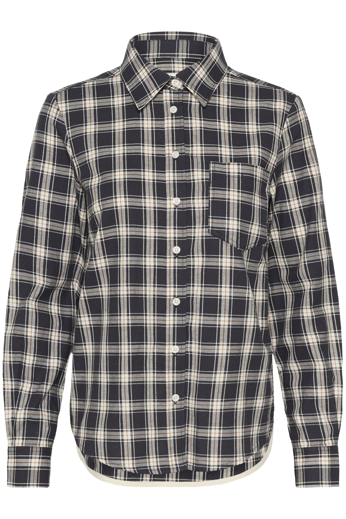 Part Two Yana Dark Navy Check Shirt