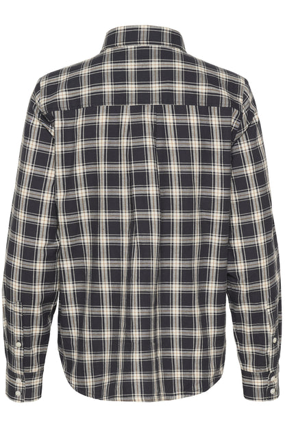 Part Two Yana Dark Navy Check Shirt