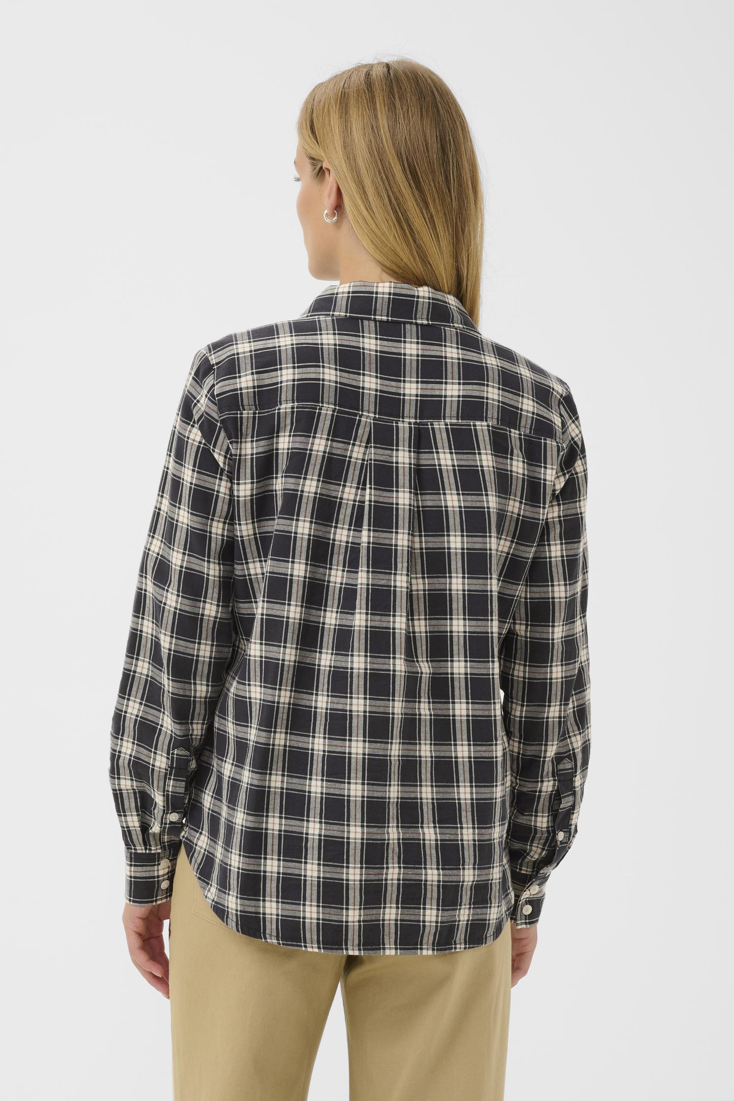 Part Two Yana Dark Navy Check Shirt