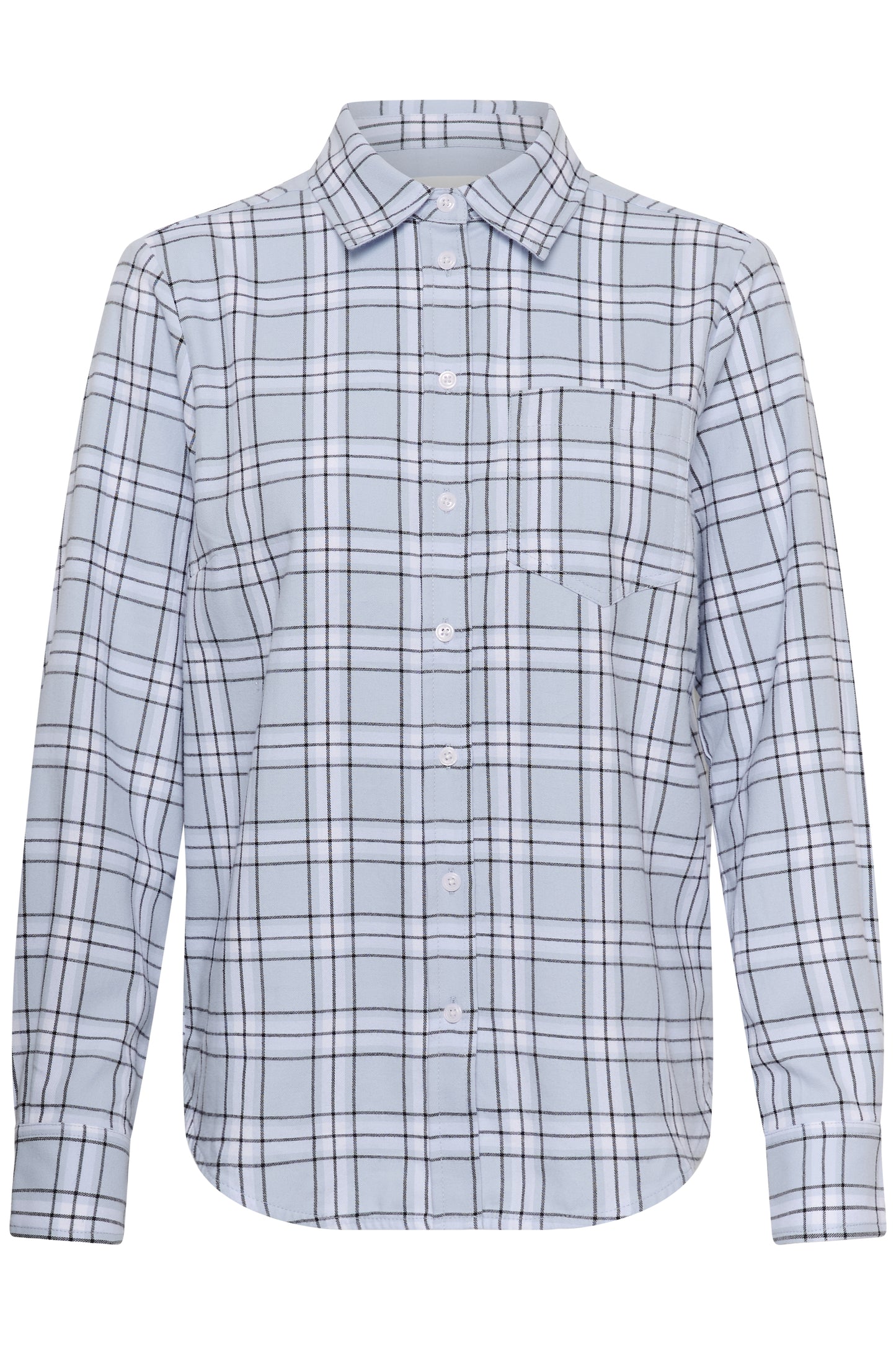 Part Two Yana Heather Check/Blue Shirt