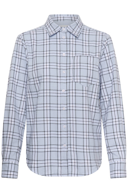 Part Two Yana Heather Check/Blue Shirt