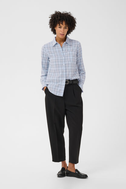 Part Two Yana Heather Check/Blue Shirt