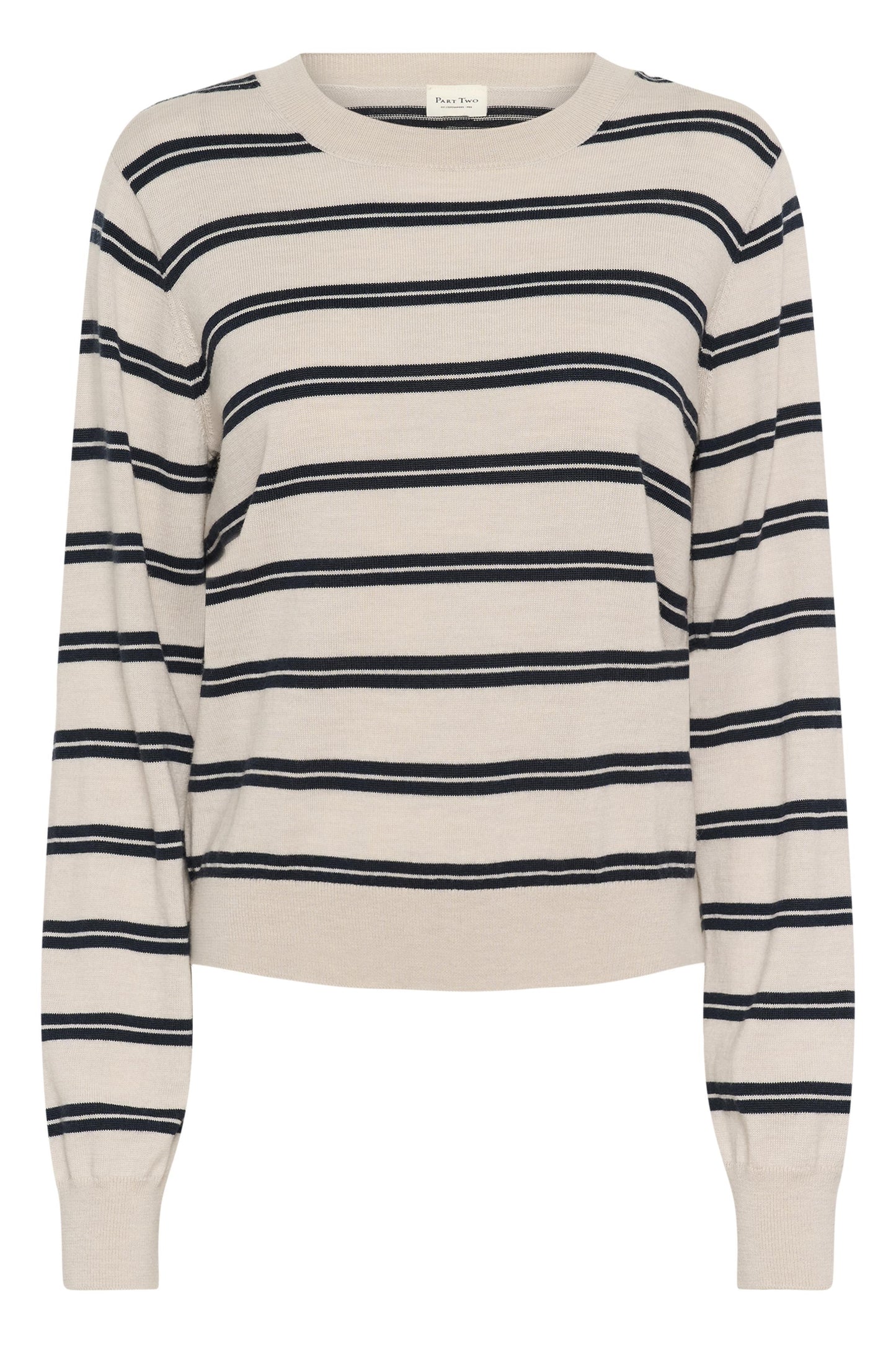 Part Two Yona Dark Navy Stripe Jumper