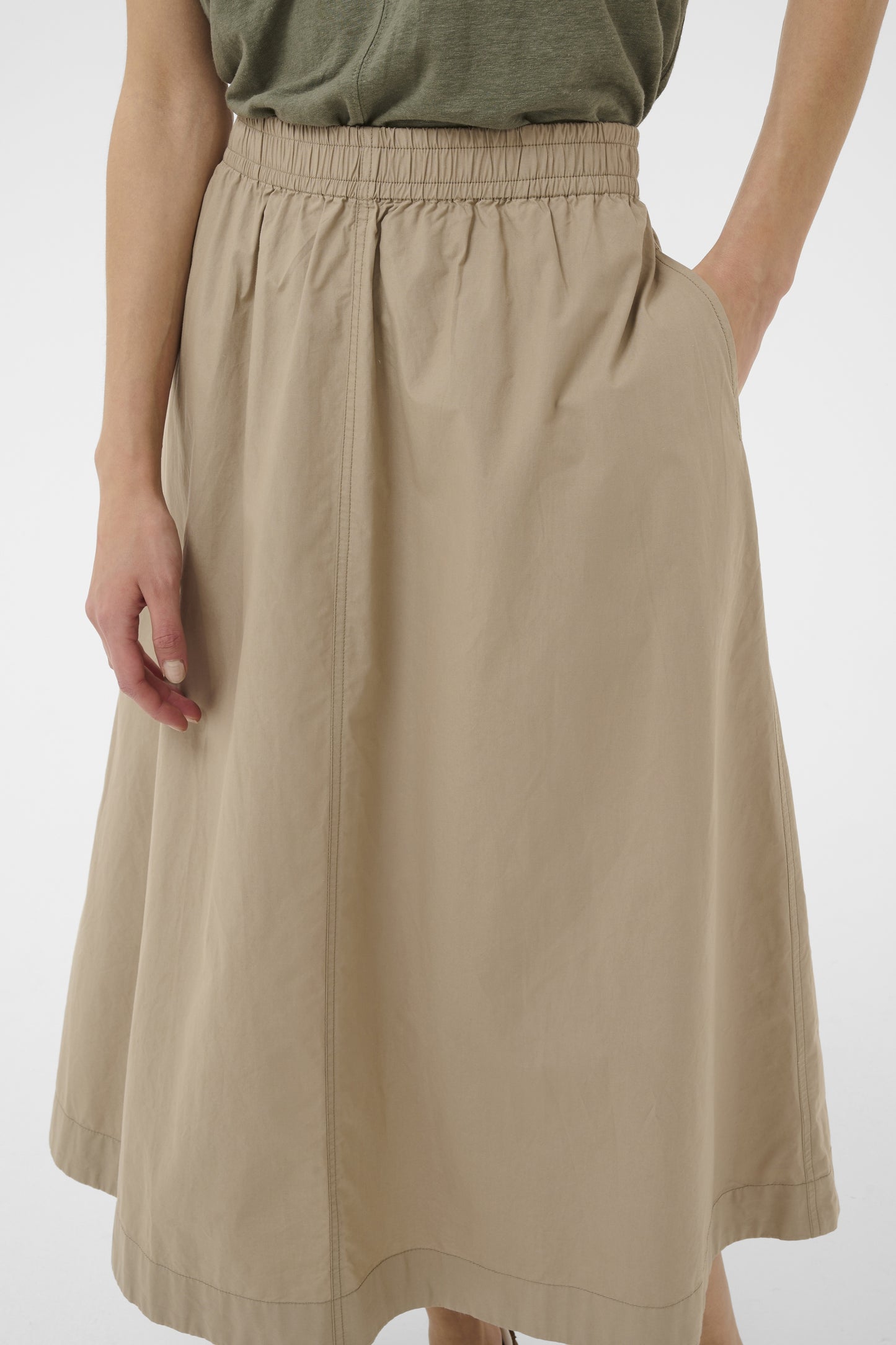 Part Two Asmina Silver Mink Skirt