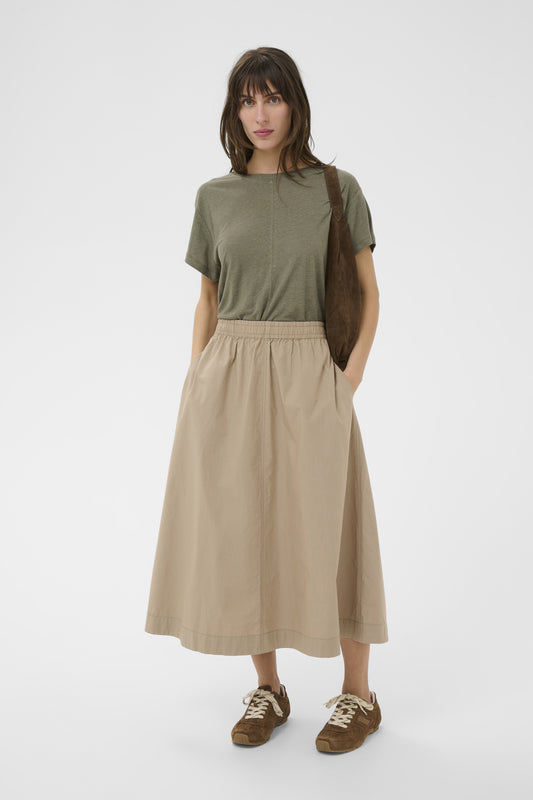 Part Two Asmina Silver Mink Skirt