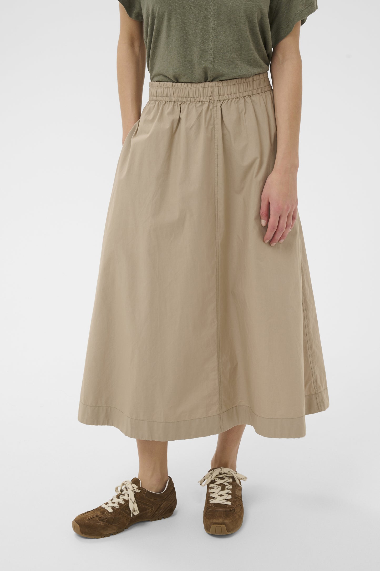 Part Two Asmina Silver Mink Skirt