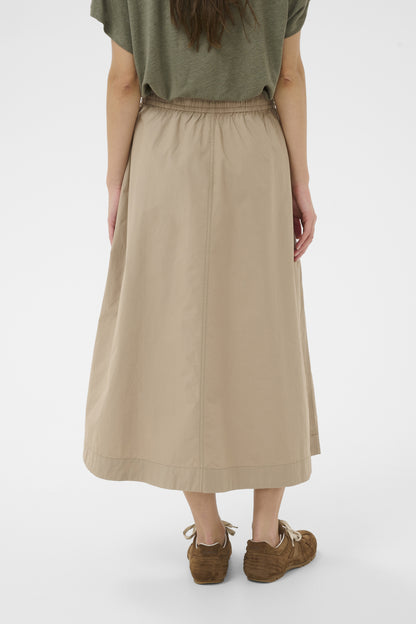 Part Two Asmina Silver Mink Skirt