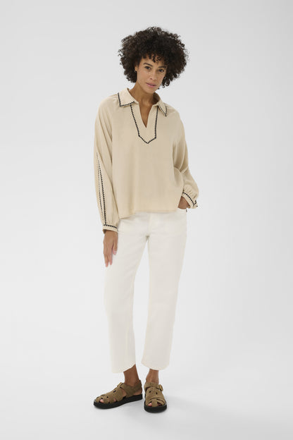Part Two Aimy Oatmeal Blouse
