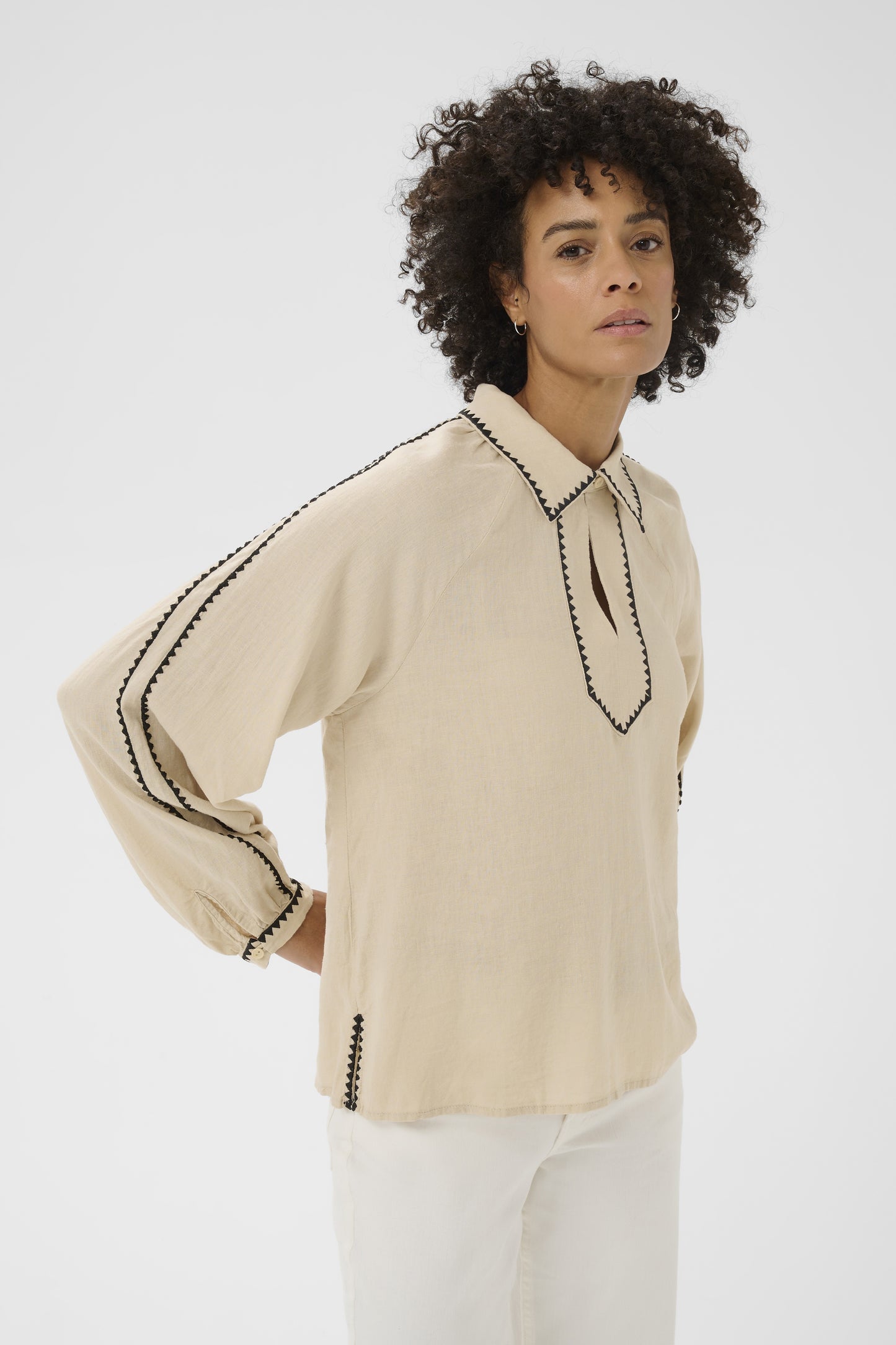 Part Two Aimy Oatmeal Blouse
