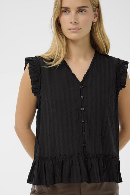 Part Two Aneka Black Blouse