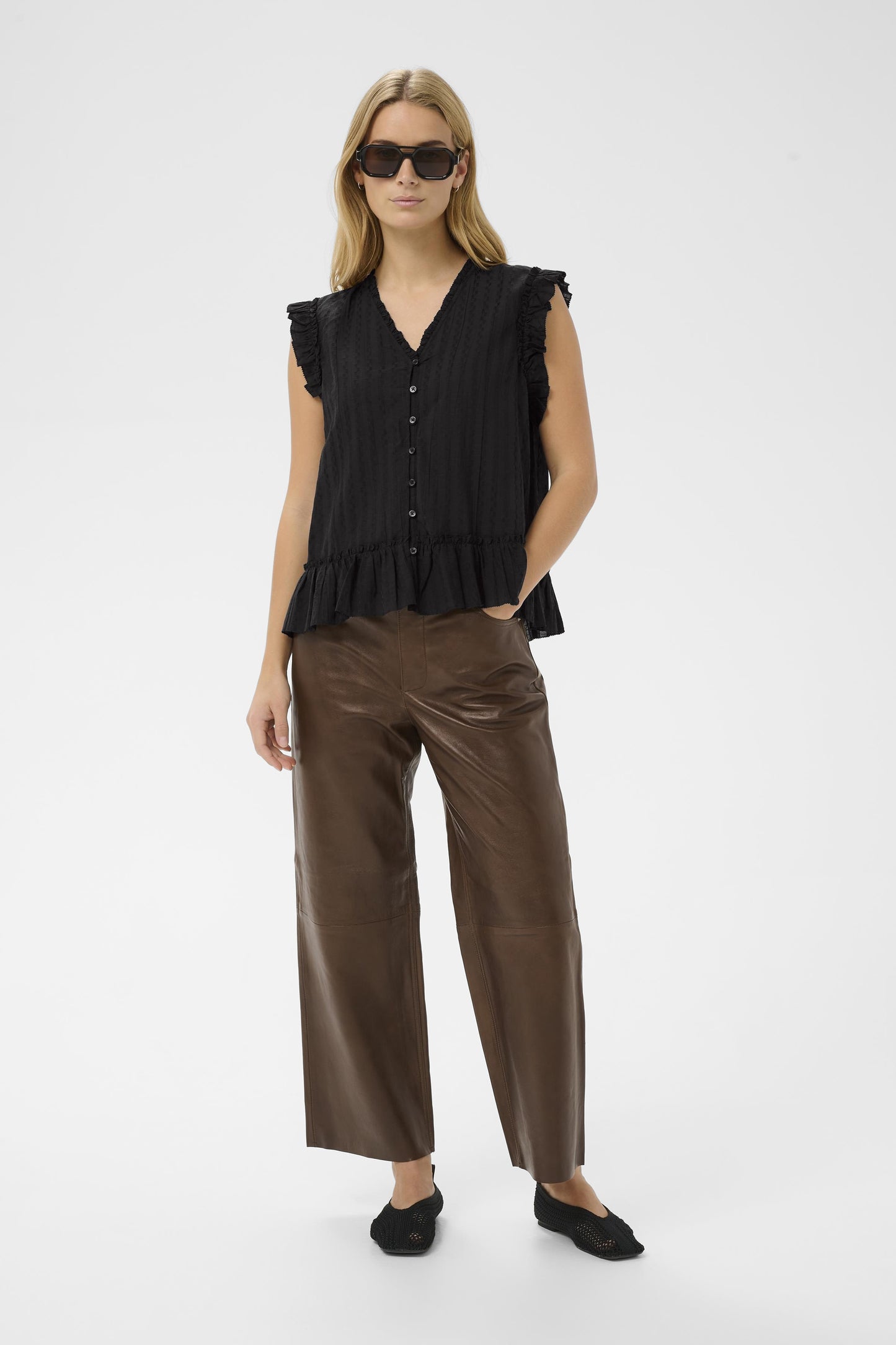 Part Two Aneka Black Blouse