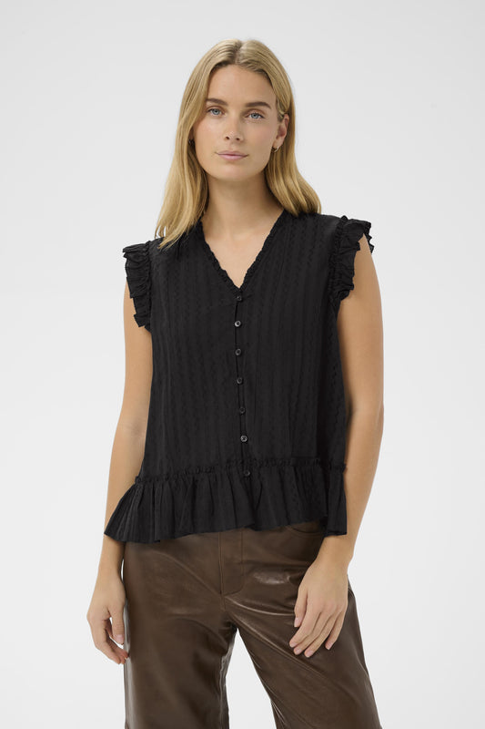 Part Two Aneka Black Blouse