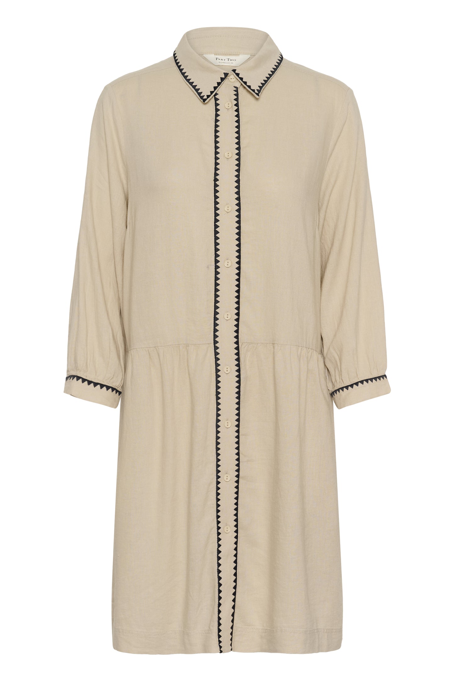 Part Two Alivia Oatmeal Dress
