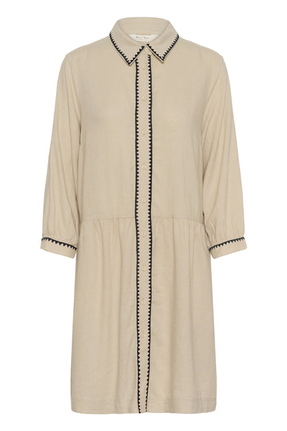 Part Two Alivia Oatmeal Dress
