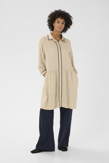 Part Two Alivia Oatmeal Dress