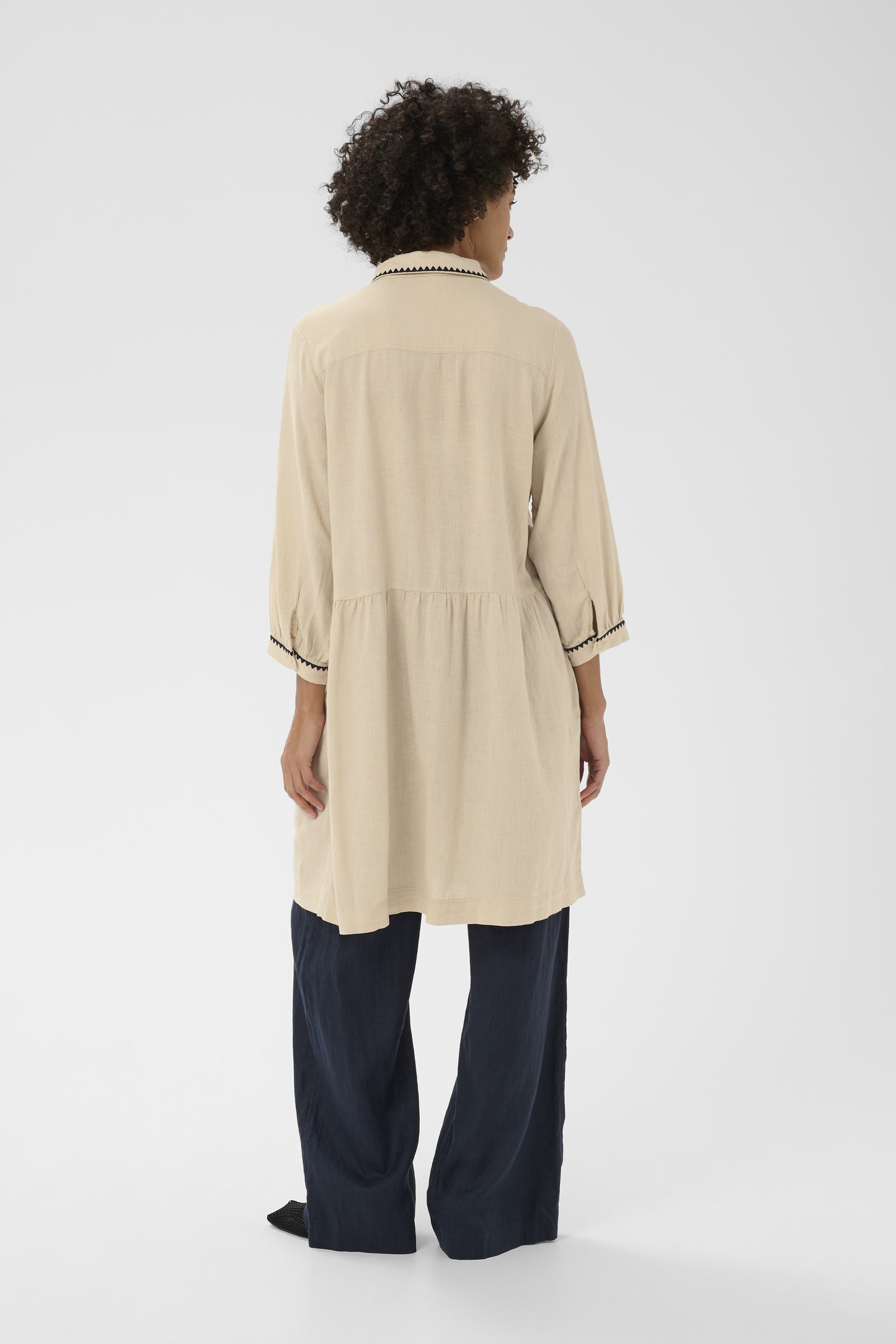 Part Two Alivia Oatmeal Dress
