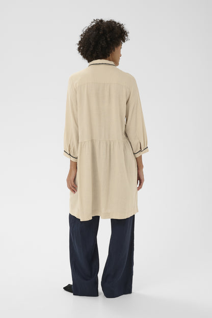 Part Two Alivia Oatmeal Dress