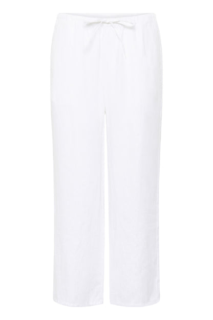 Part Two Berita Bright White Linen Trouser