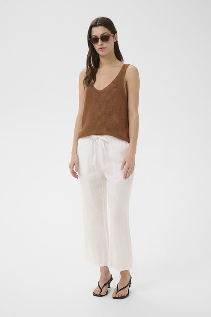 Part Two Berita Bright White Linen Trouser