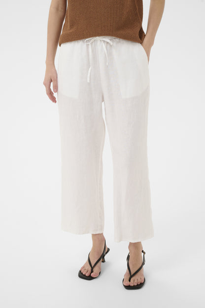 Part Two Berita Bright White Linen Trouser