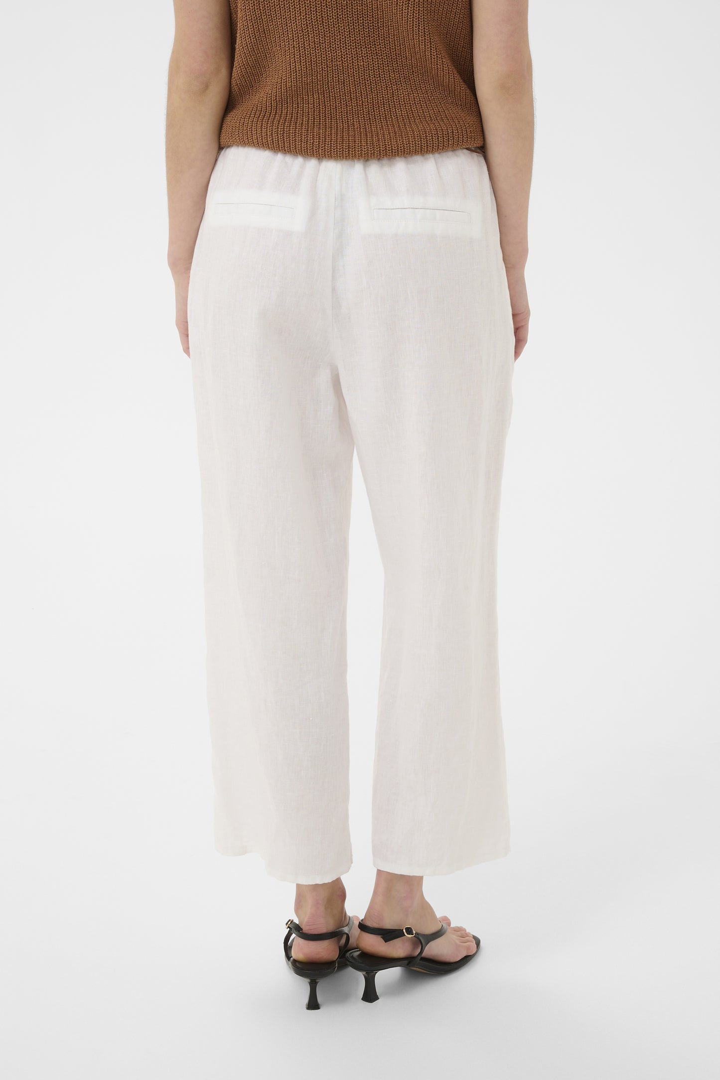 Part Two Berita Bright White Linen Trouser