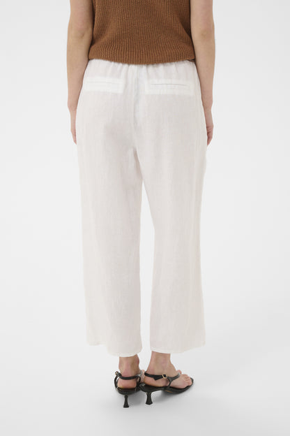 Part Two Berita Bright White Linen Trouser