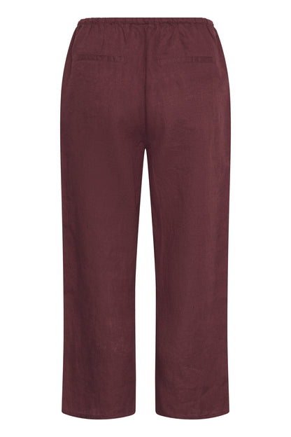 Part Two Berita Burnt Russetl Linen Trouser