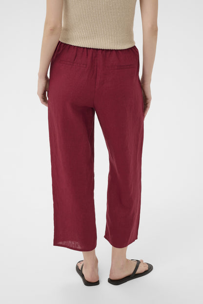 Part Two Berita Burnt Russetl Linen Trouser